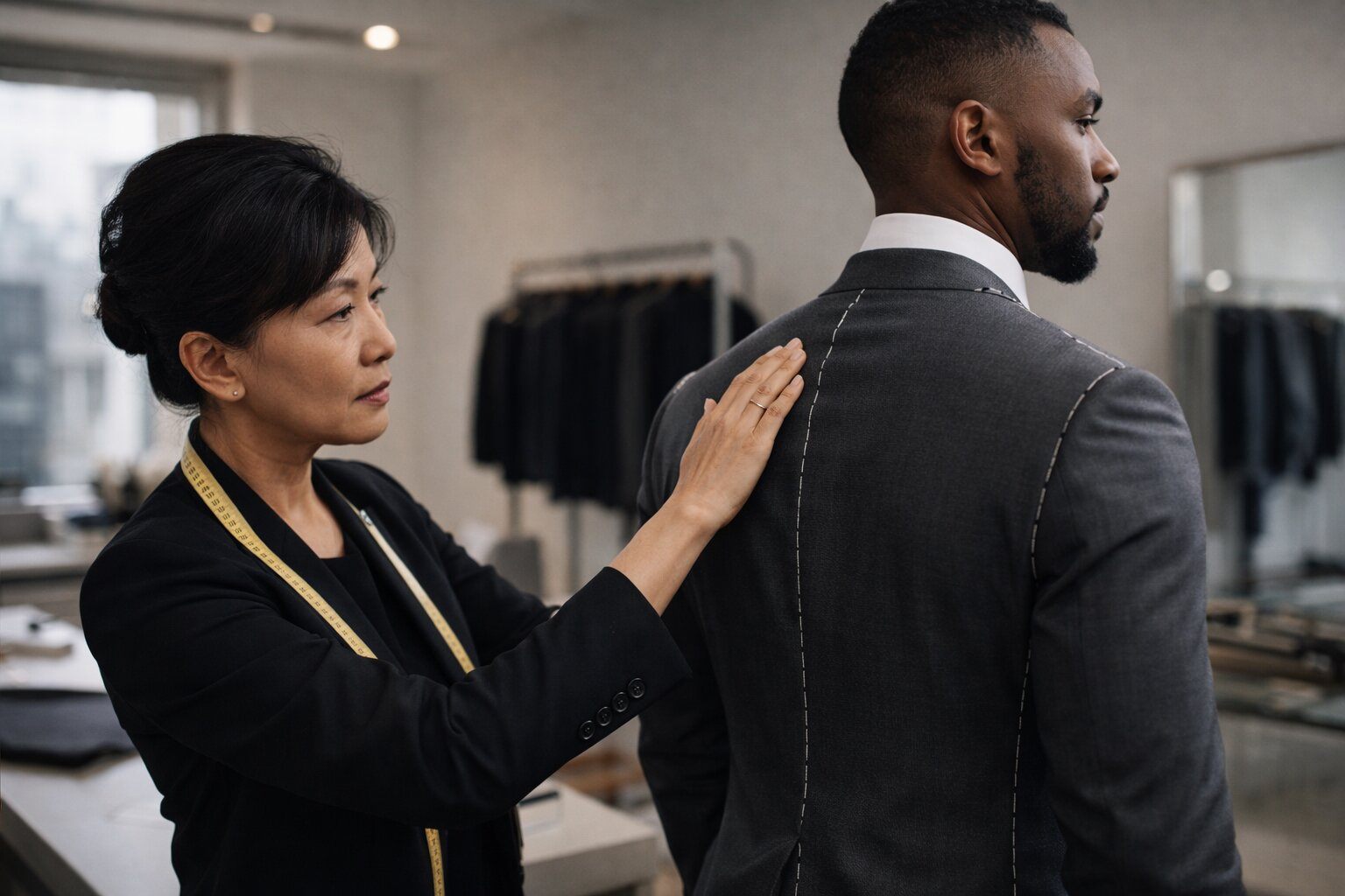 How a Tailor Reads Your Body Language Before Cutting Your Suit