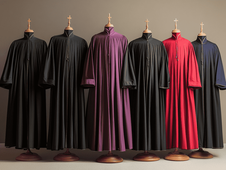 Multiplebespoke protestant cassocks