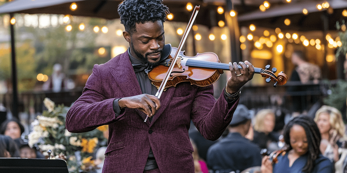fiddler playing in public